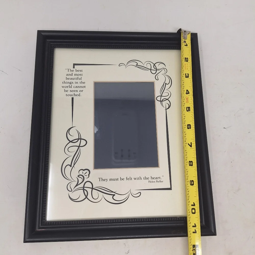 Helen Keller Inspirational Photo Quote Frame Love Heart Decorative Vertical Hang